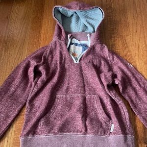 Horseware girls 11/12 fleece lined quarter zip with hood